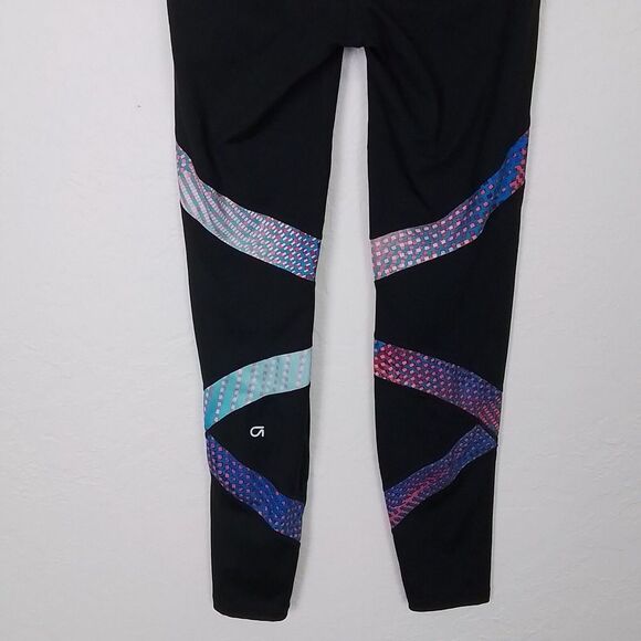 GapFit Gfast Athletic Leggings XS Black Yoga Pant Compression Mid Rise Ankle - Picture 6 of 8